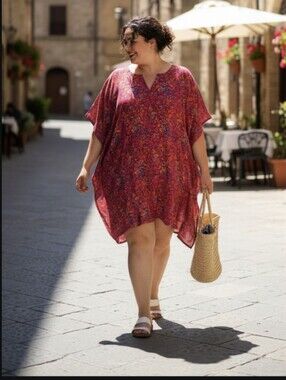 Colorful Floral Kaftan